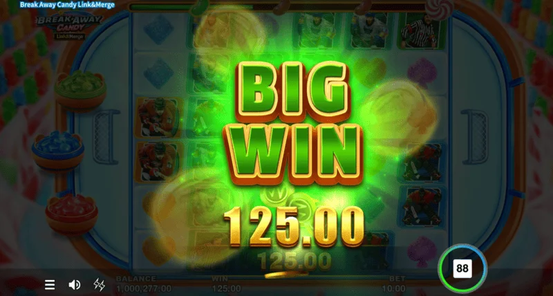 Break Away Candy - Grand Jackpot på x5000 indsats vundet