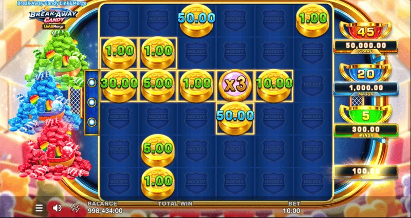 Break Away Candy - Mixed Bonus med tre samtidige modifikatorer
