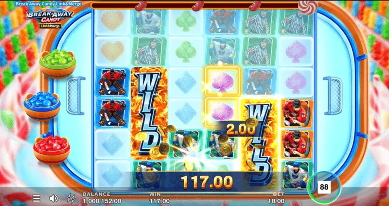 Break Away Candy - Link&Merge runde med indsamlede mønter